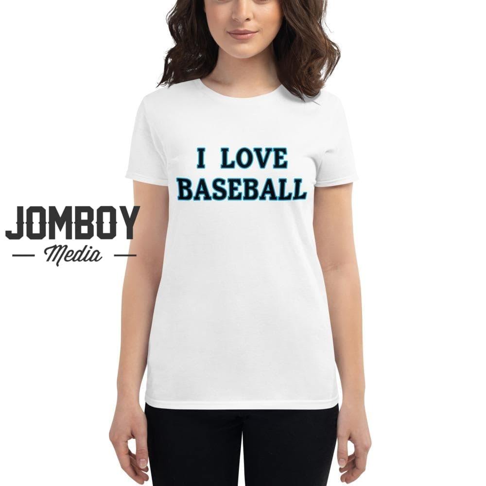 I Love Baseball | Marlins | Women's T-Shirt - Jomboy Media