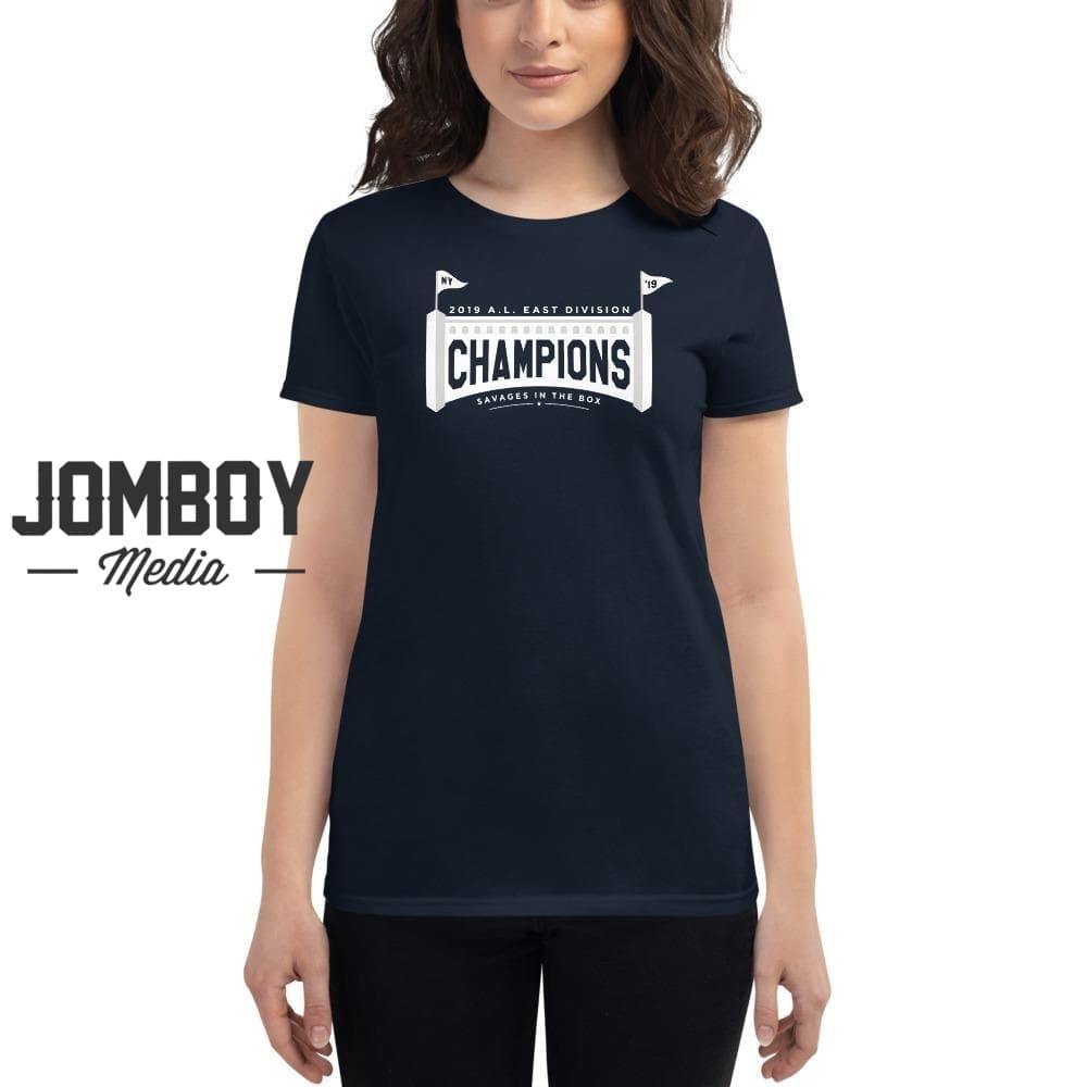 Yankees AL East Champions 2019 | Banner | Women's T-Shirt - Jomboy Media