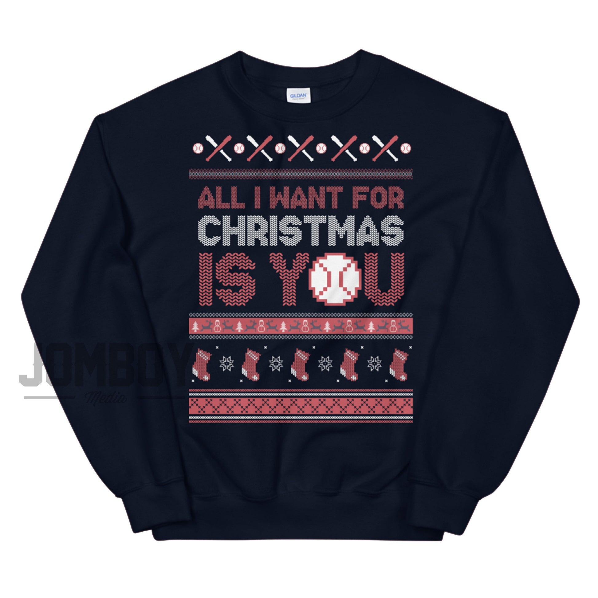 All I Want For Christmas Is You | Boston | Holiday Sweater - Jomboy Media