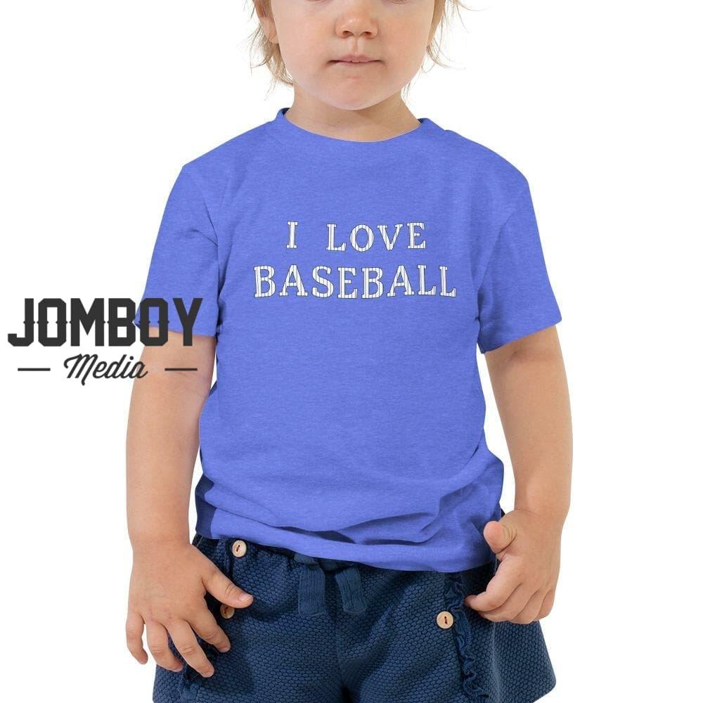 I Love Baseball | Toddler Tee - Jomboy Media