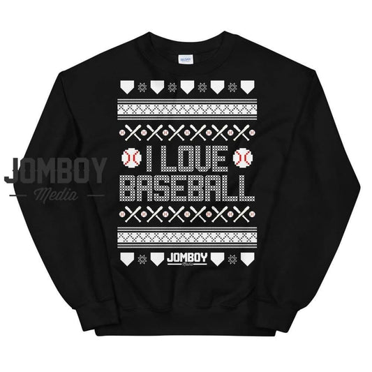 I Love Baseball | Winter Sweater - Jomboy Media