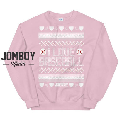 I Love Baseball | Winter Sweater - Jomboy Media