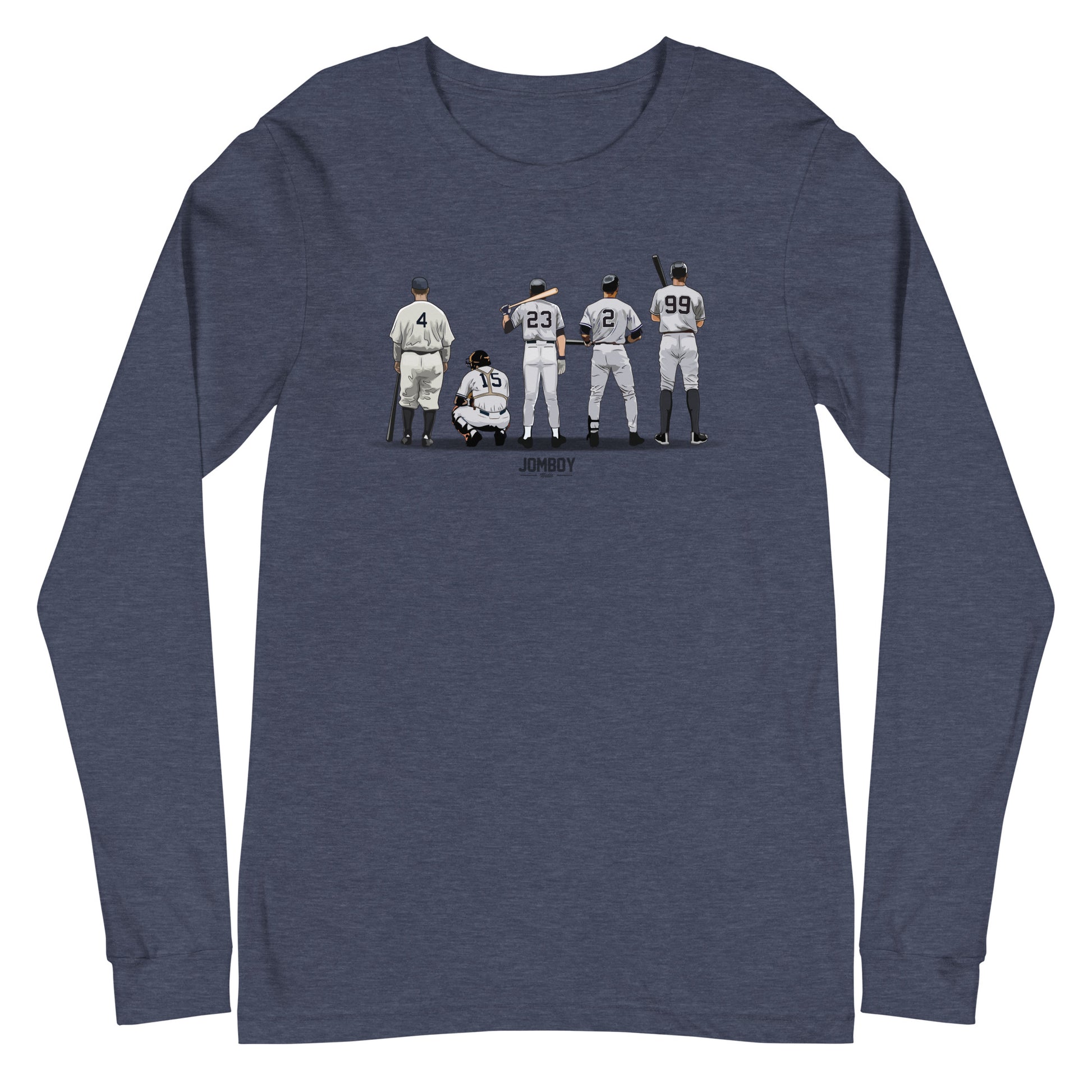 MLB Productions Youth Navy/Heathered Gray New York Yankees Team Raglan Long Sleeve Hoodie T-Shirt Size: 2XL