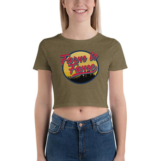 Farm To Fame Logo | Crop T-Shirt - Jomboy Media