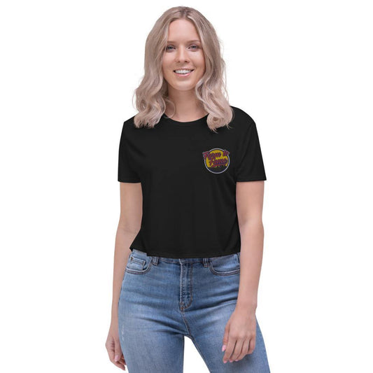 Farm To Fame Logo | Embroidered Crop T-Shirt - Jomboy Media