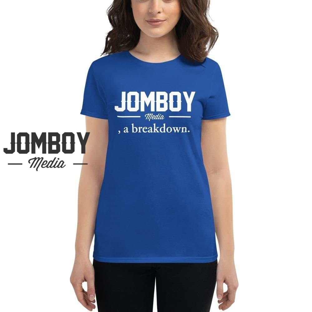 Jomboy Media, a Breakdown | Women's T-Shirt - Jomboy Media